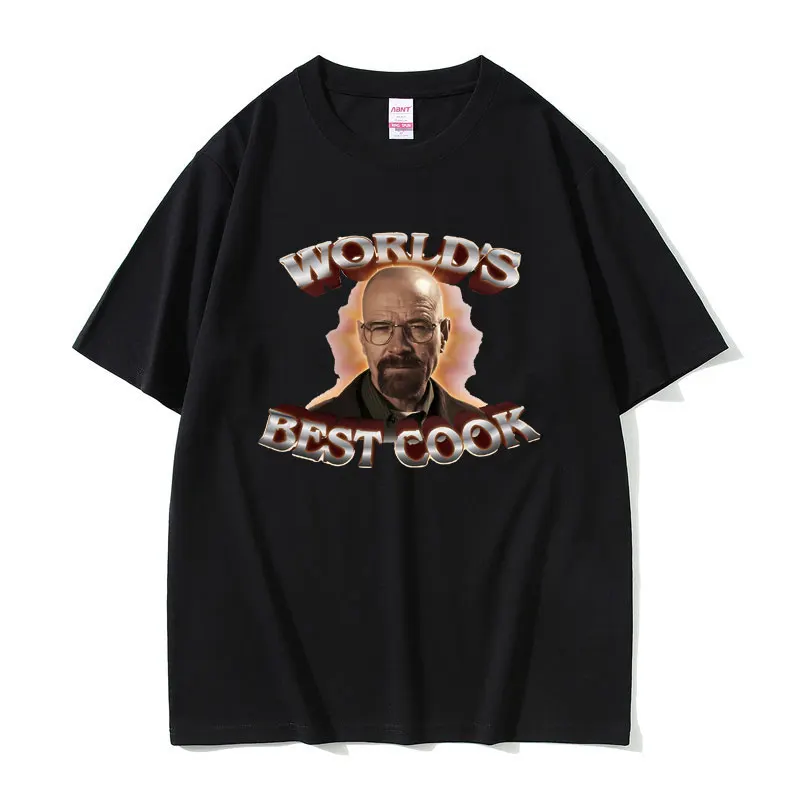 World\'s Best Cook Walter White Breaking Bad Graphics T-shirts Men Women Vintage Oversized Short Sleeve Tshirt Men\'s Streetwear