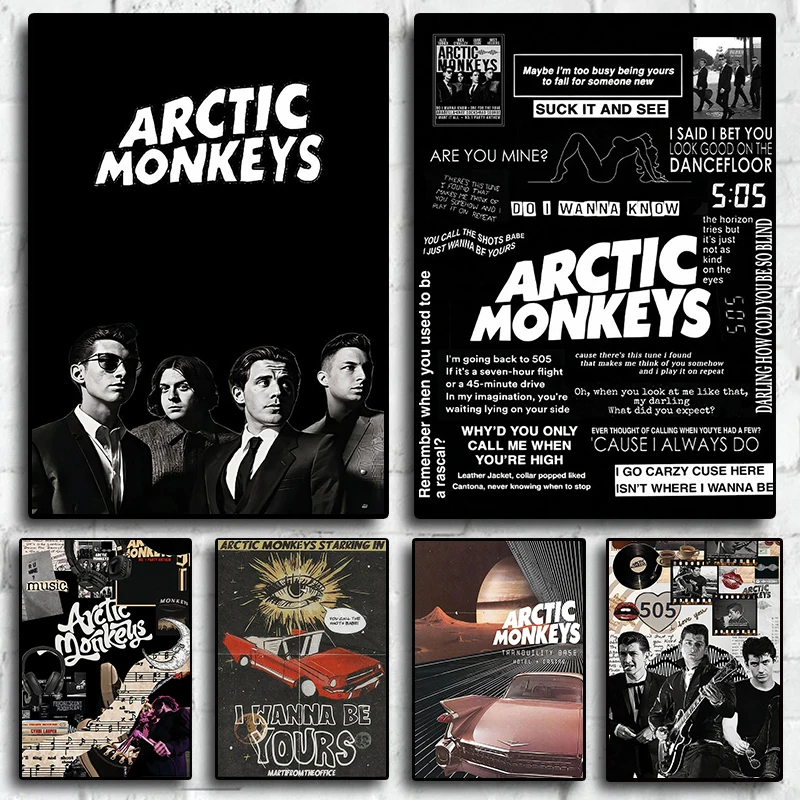 Classic Band Arctic Monkeys Music 80s Retro Pictures for Fans Room Living Art Home Wall Decor Canvas Painting Print Posters Gift