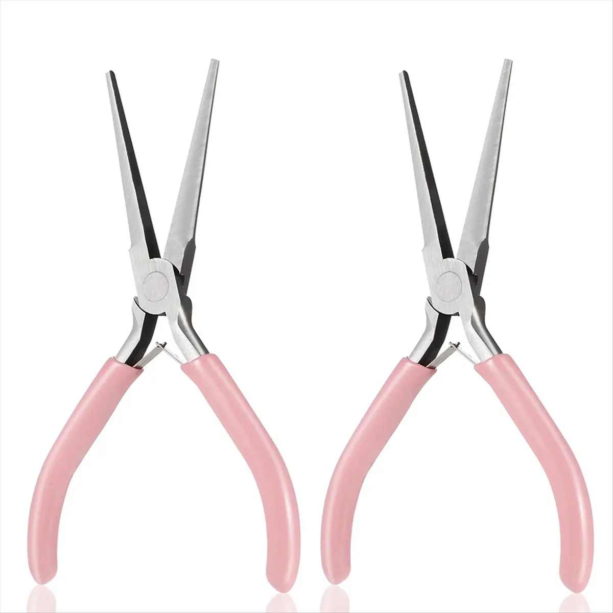 SSR 2 Pack Needle Nose Pliers, 6 Inch Long Nose Pliers Flat Nose Jewelry Pliers Small Nose Pliers Tools Wire Bending Pliers