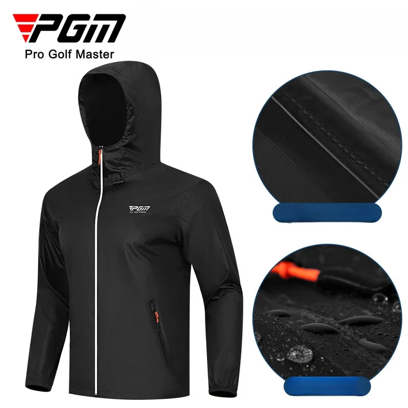 PGM Golf Raincoat Riding Hoodie Golf set Men\'s raincoat for rain protection, full body outfit, top, pants YF689