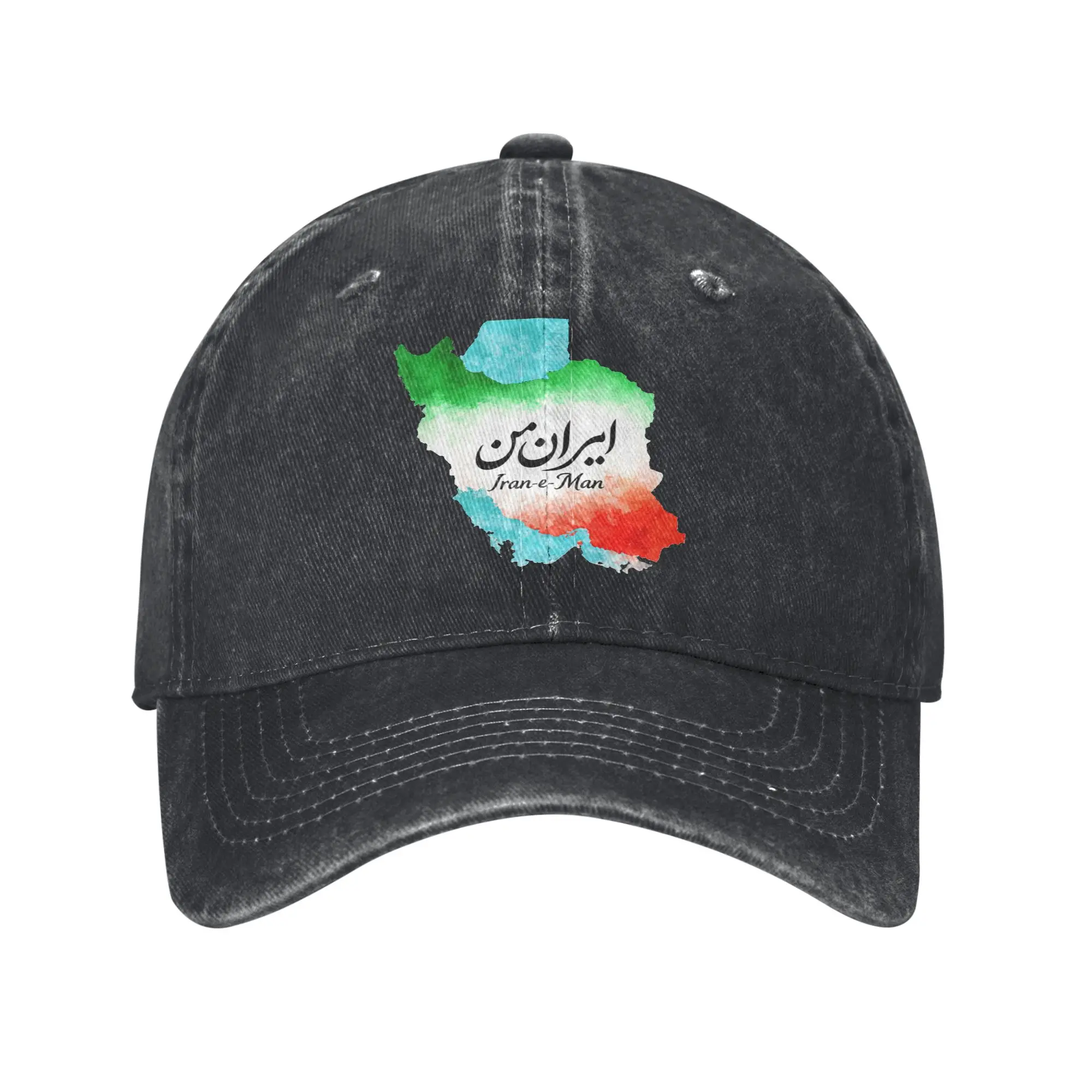

Бейсболка с картой Ирана и флагом, повседневная, в стиле хиппи, летняя, унисекс, ретро, Y2K, снэпбэк, горячая распродажа