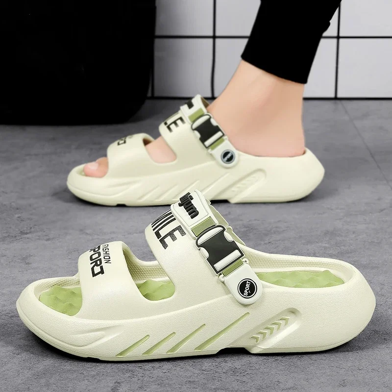 NEUE männer Massage Hausschuhe Outdoor Sandalen Strand Bequeme Weiche Rutschen Casual Schuhe Männer Indoor Outdoor Hausschuhe Große Größe 39-48 – Detail 13