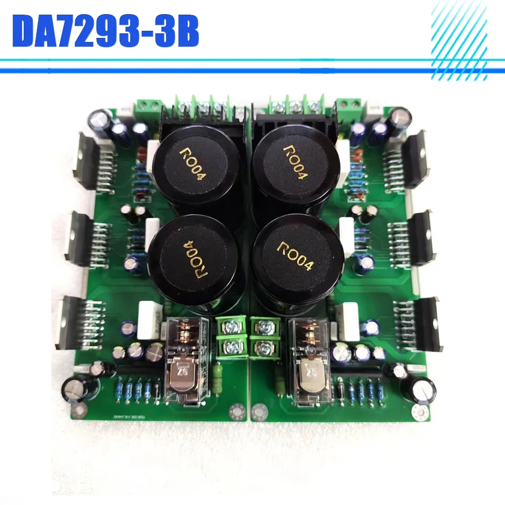 Dual Channel Master-Save 3 Parallel Heating Symmetrical Mirror Power Amplifier Board DA7293-3B 7×13.5×4.8cm A Pair For TDA7293