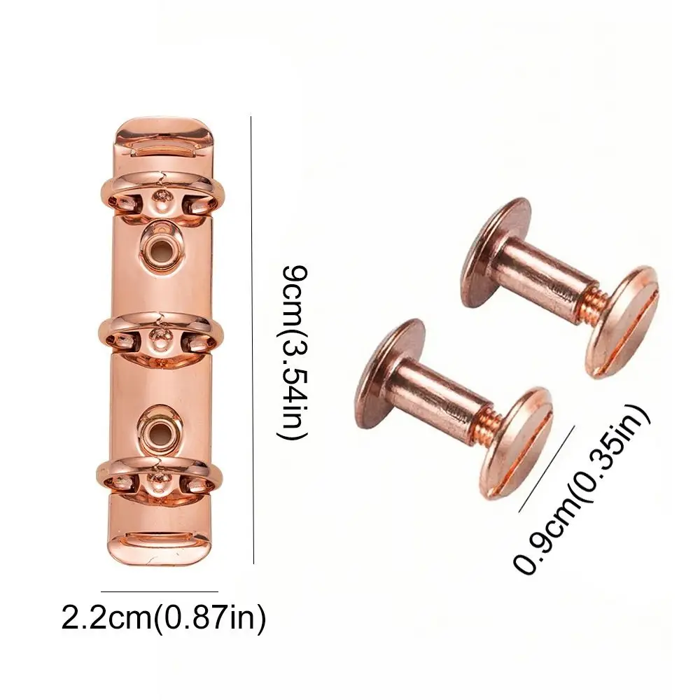 Destacável Espiral Metal Anéis Binder Clip, Álbum DIY, pasta de arquivo folha solta, durável, alta qualidade, Diário, A8, Arquivo