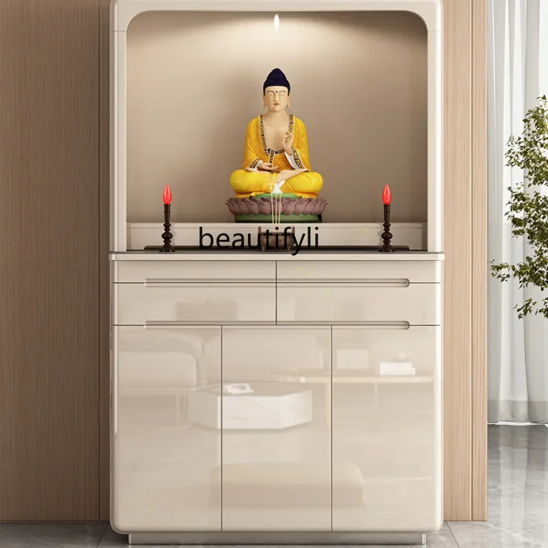 

Altar Altar Clothes Closet God of Wealth Fragrance Desk Modern Small Buddha Shrine Buddha Cabinet Household Altar