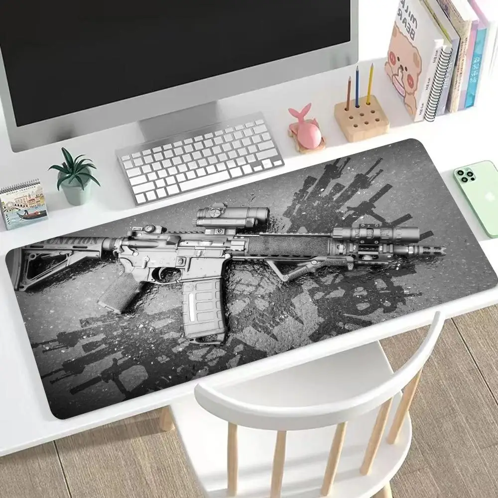 

Tactical rifle Mouse Pad Cute HD Mousepad Pad Extended Gaming Keyboard LargeMousepad 90x40cm XXL Gamer Mousepad