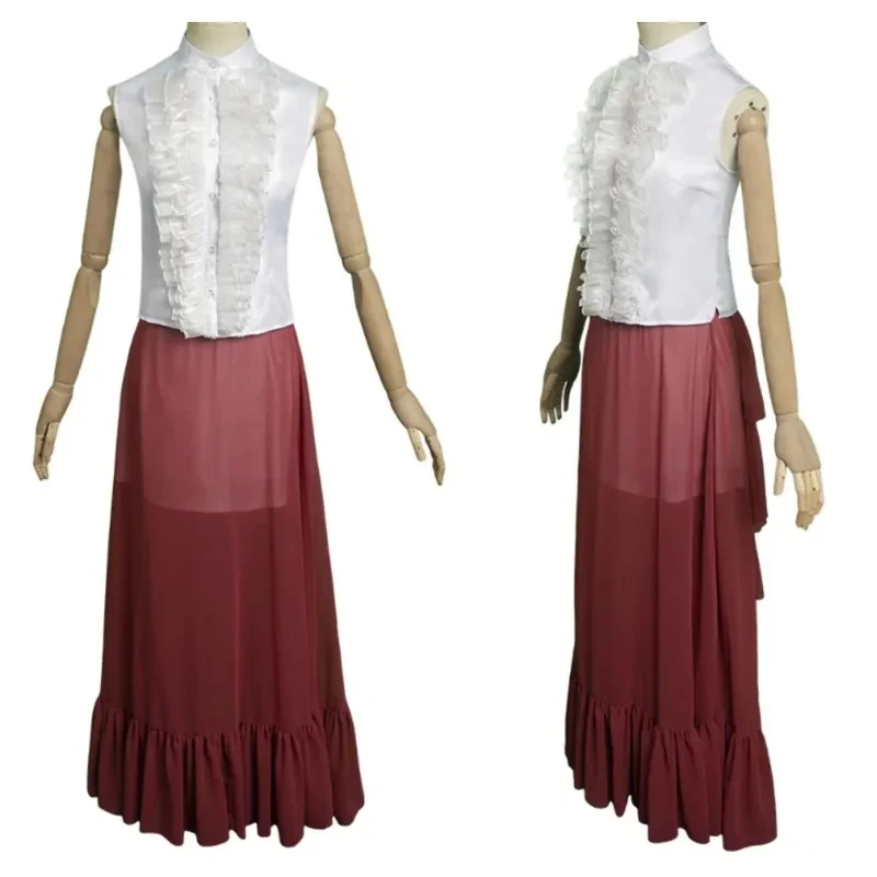 

ABC123Movie Poor Things Bella Baxter Cosplay Red Skirt Outfits Party Carnival Halloween Fancy Dress3'd,5;h.9/