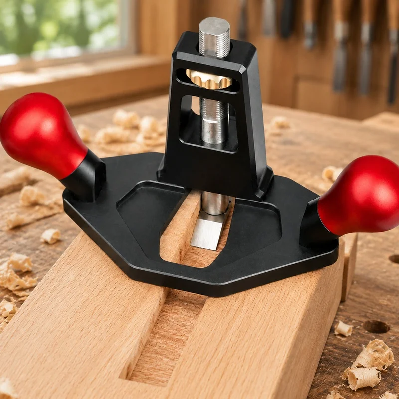 Portable Woodworking Plane with Flat Sole for Accurate Trimming and Fine Surface Smoothing