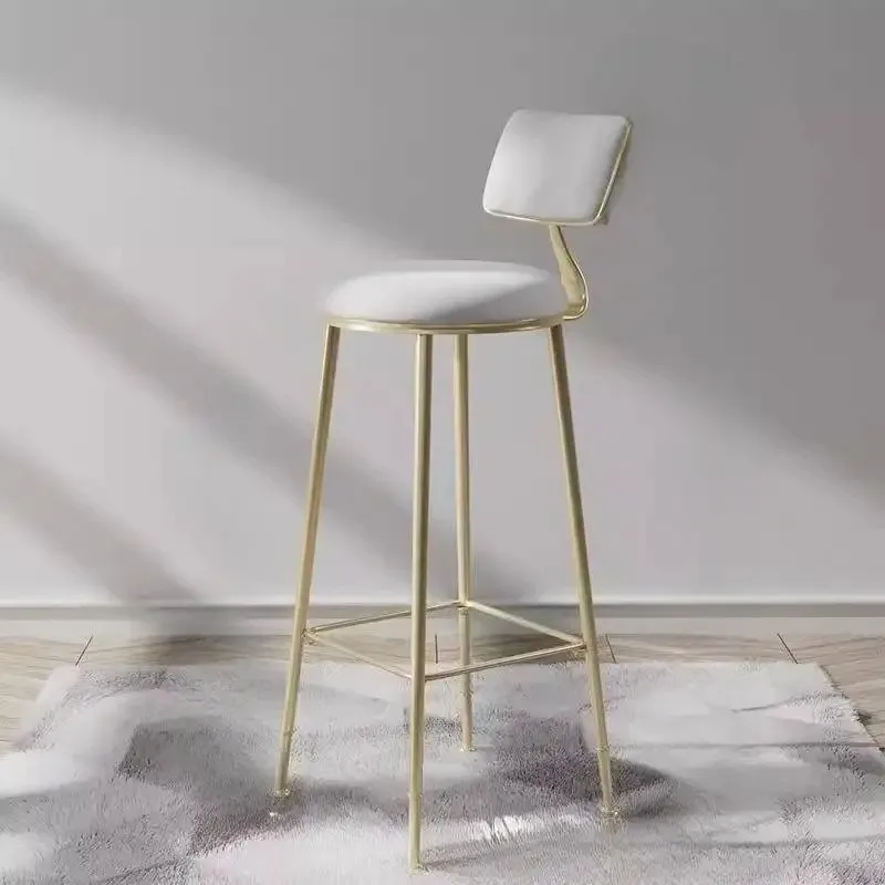 Tabourets de Bar nordiques en or, classiques, uniques, hauts, bon marché, design minimaliste, meubles Sillas Para Barra