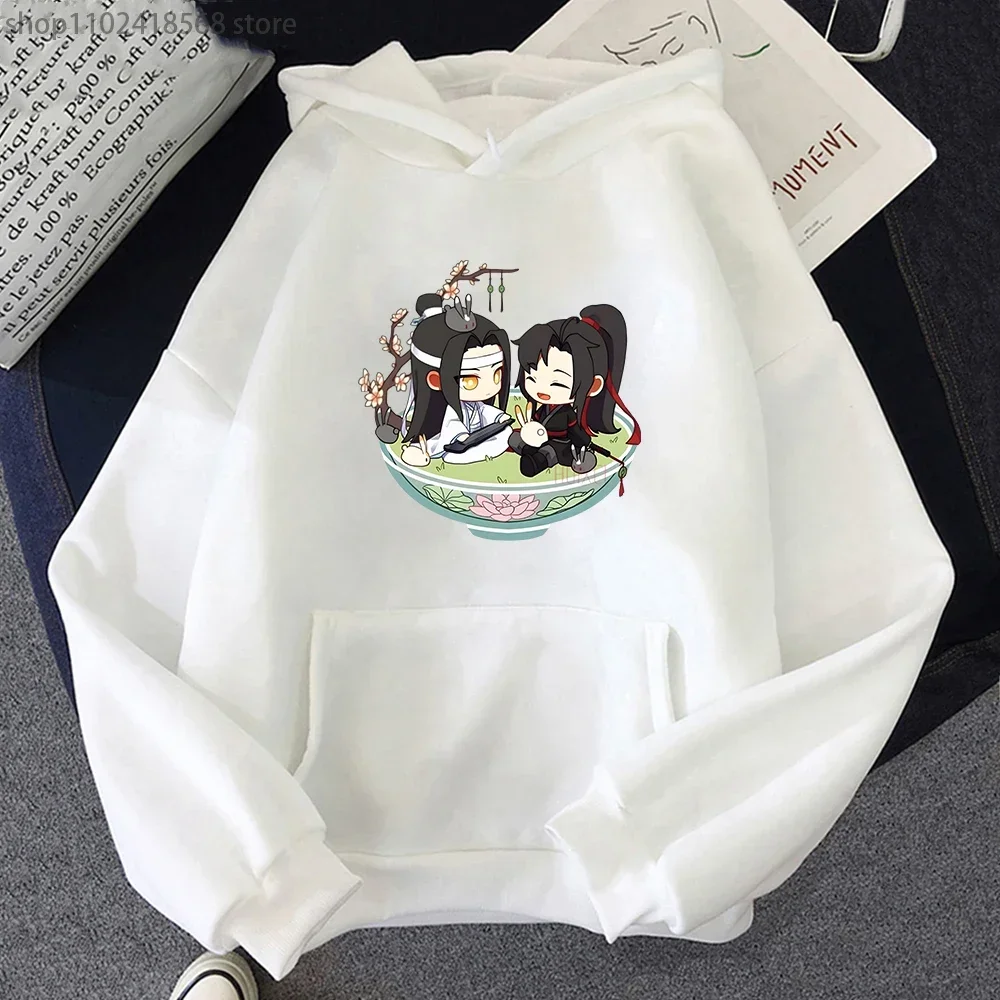 Mo Dao Zu Shi Hoodie Anime Catoon Sweatshirt Lan Wang Ji Wei Wu Xian Streetwears Women Hoody Kawaii Casual Loose Female Clothes