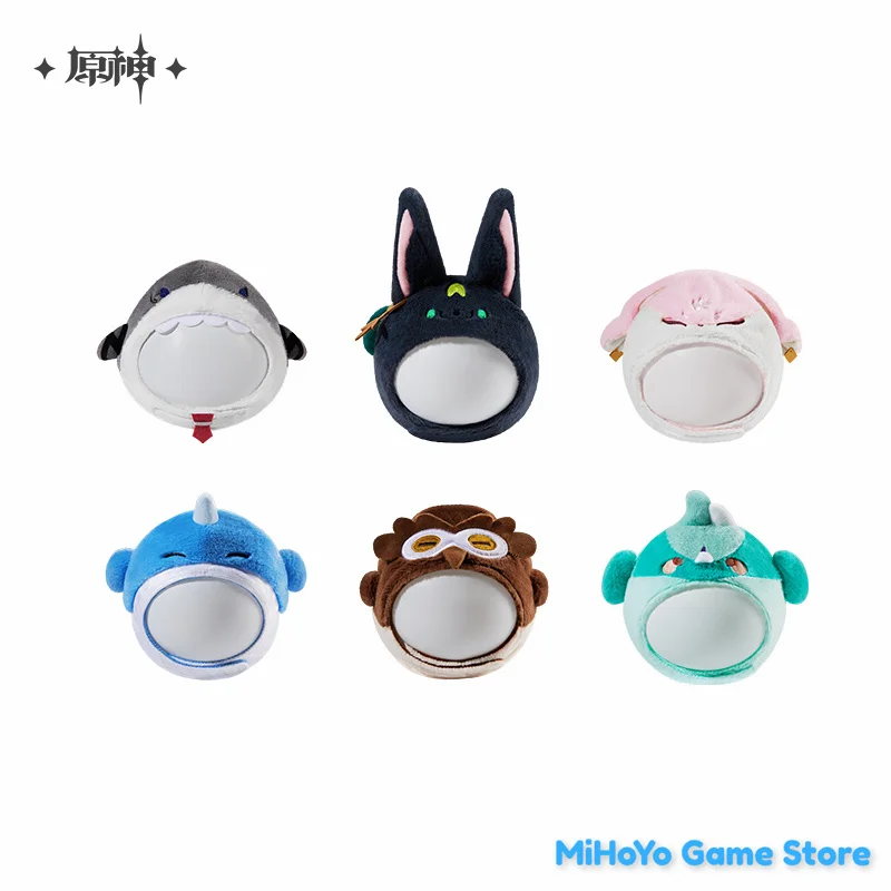 [Genuine] Teyvat Zoo Headgear MiHoYo Official Genshin Impact Accessory Plush Hood Original Xiao Tartaglia Diluc Doujin Gifts