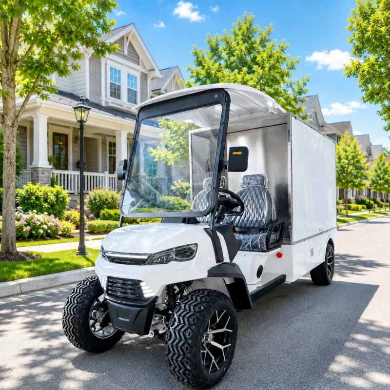 Electric Mobile Vending Vehicle (MMC): A multifunctional unit integrating sales, transport, and reception capabilities.