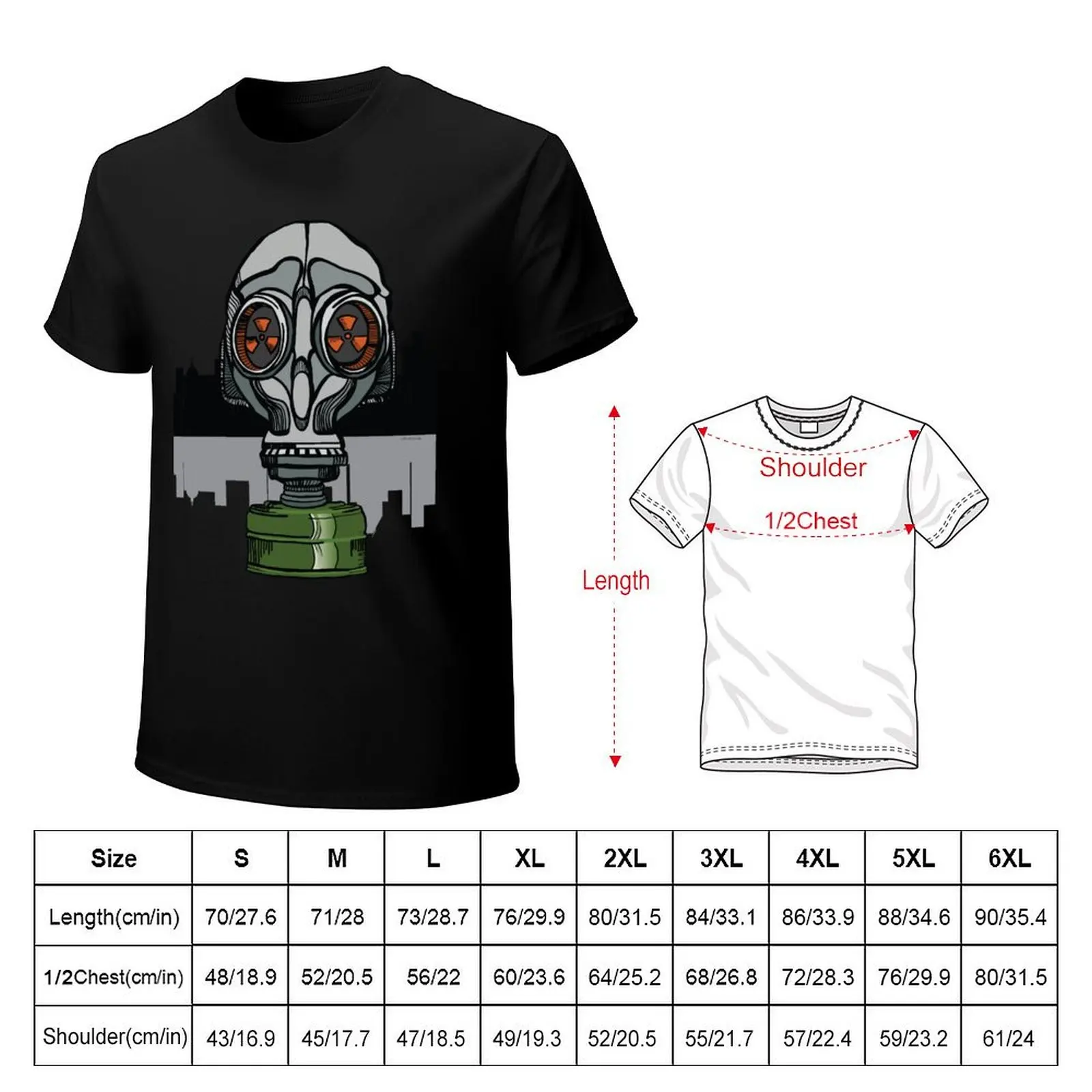 gas mask T-Shirt Sun Protective Outdoor Tee Top