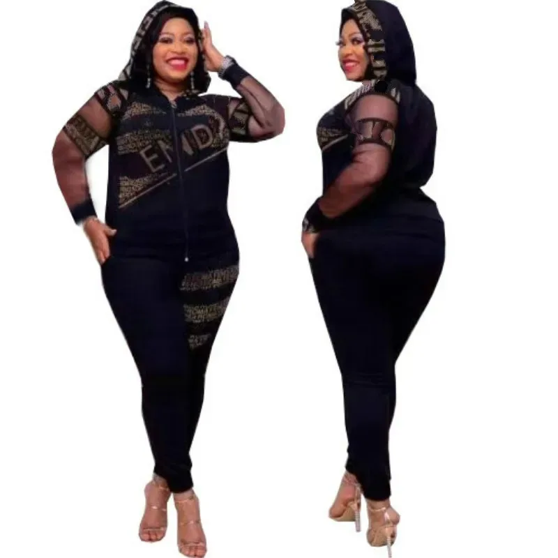 

2025 Women Set Sweatshirt Top Jogger Pants Suit Tracksuit Two Piece Set Fitness Outfit NEW Fashion