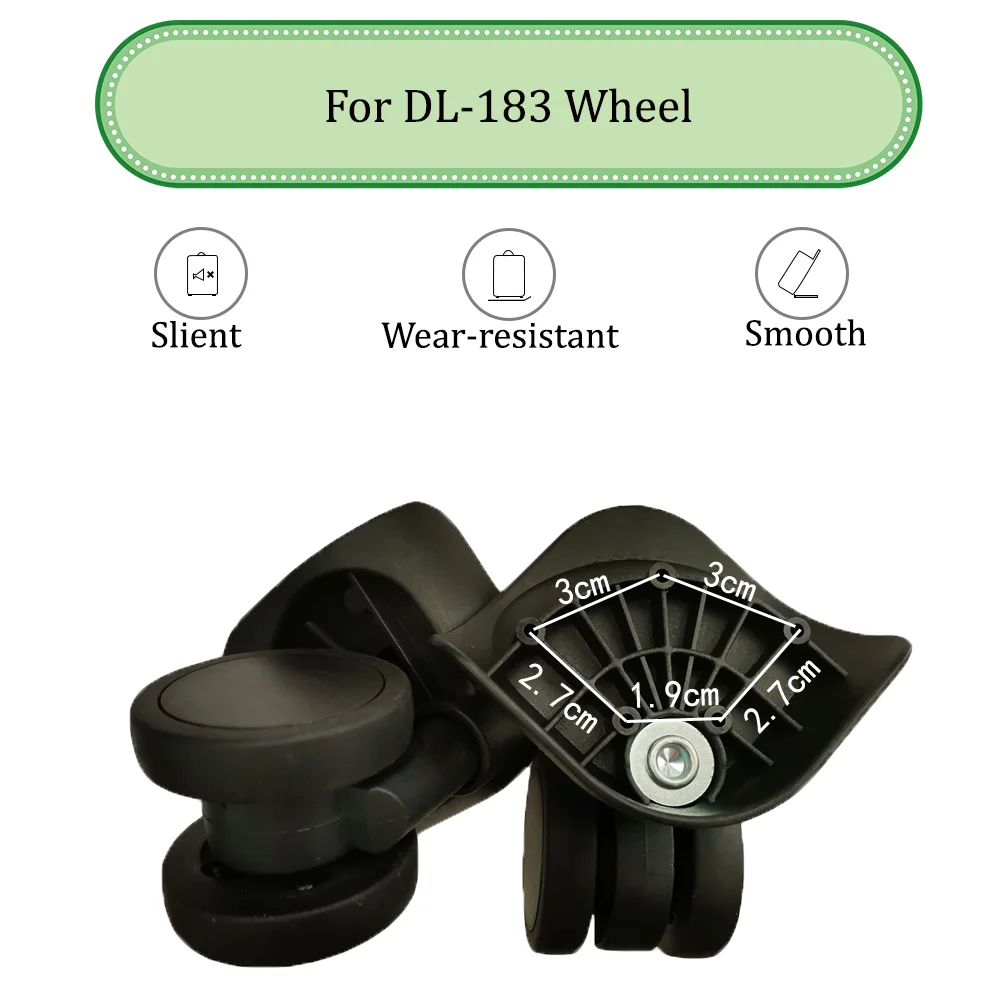 Suitable For DL Universal Wheel Trolley Case Wheel Maintenance Replacement Luggage Pulley Sliding Casters wear-resistant Repair