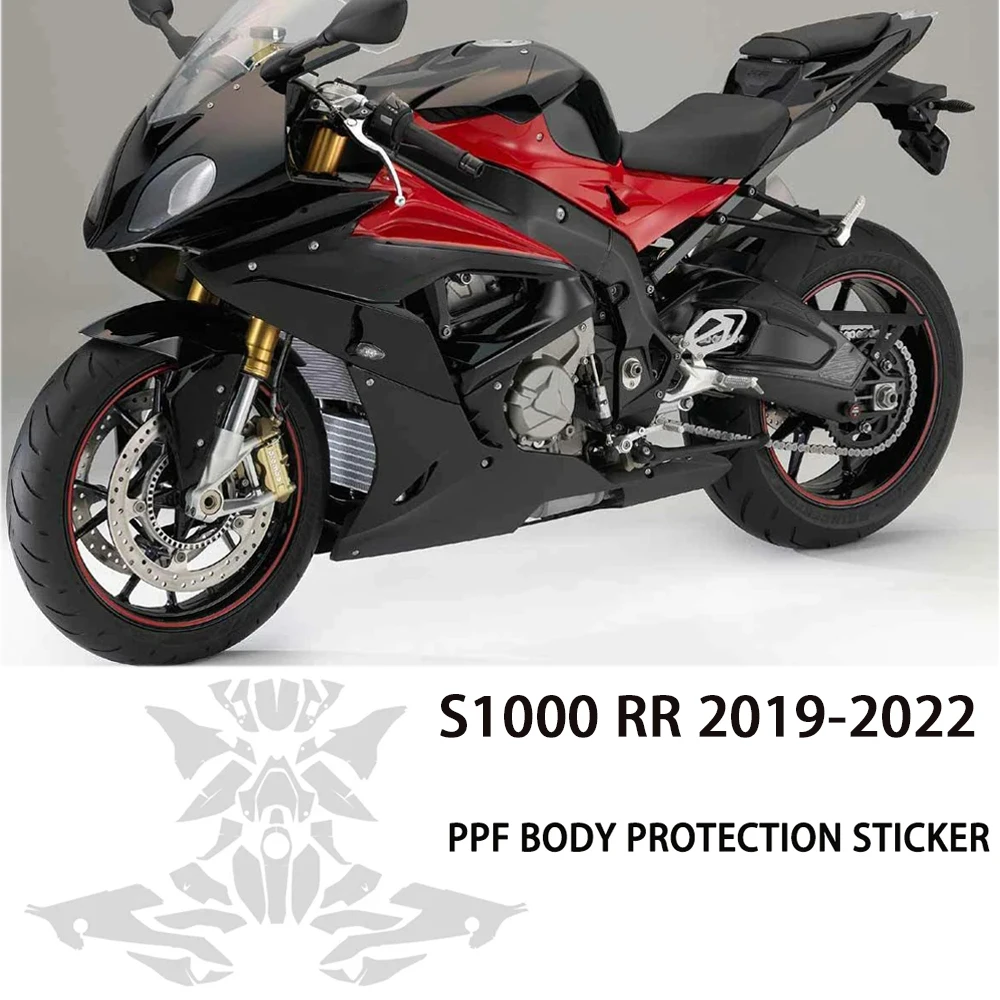 TPU Body Protection Sticke For BMW S 1000RR S 1000 RR 2019-2022 Motorcycle S1000RR Accessories PPF Complete Paint Protection Set