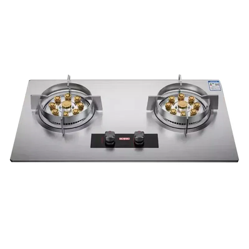 High power gas stove double stove household embedded natural gas liquefied gas desktop energy saving