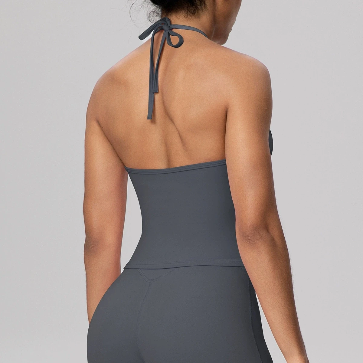 Longline Strappy الرسن الأعلى المرأة تانك في الهواء الطلق الترفيه مبطن صدرة للجري ملابس اليوغا اللياقة البدنية تجريب الملابس الرياضية الملبس #5