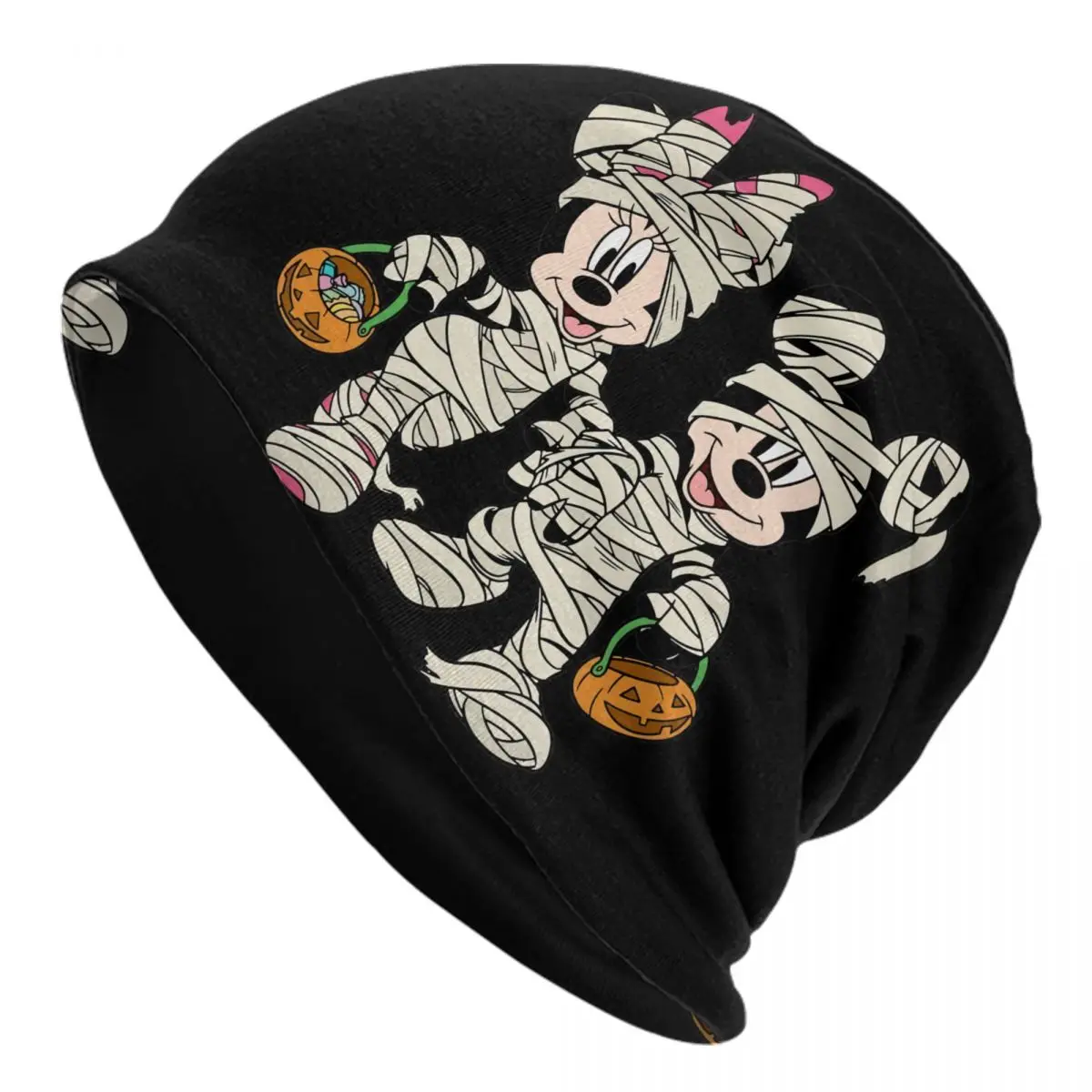 Custom Mickey Mouse Minnie Mouse Beanie Cap Unisex Winter  Bonnet Homme Knitting Hats Street Outdoor Ski Skullies Beanies Hats