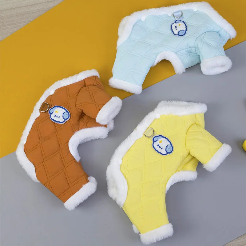 

Thicken Dog Clothes Winter Warm Clothing Costume Dog Jumpsuit Overalls Coat For Small Dogs Dachshund Yorks Puppy Ski-Suit Romper