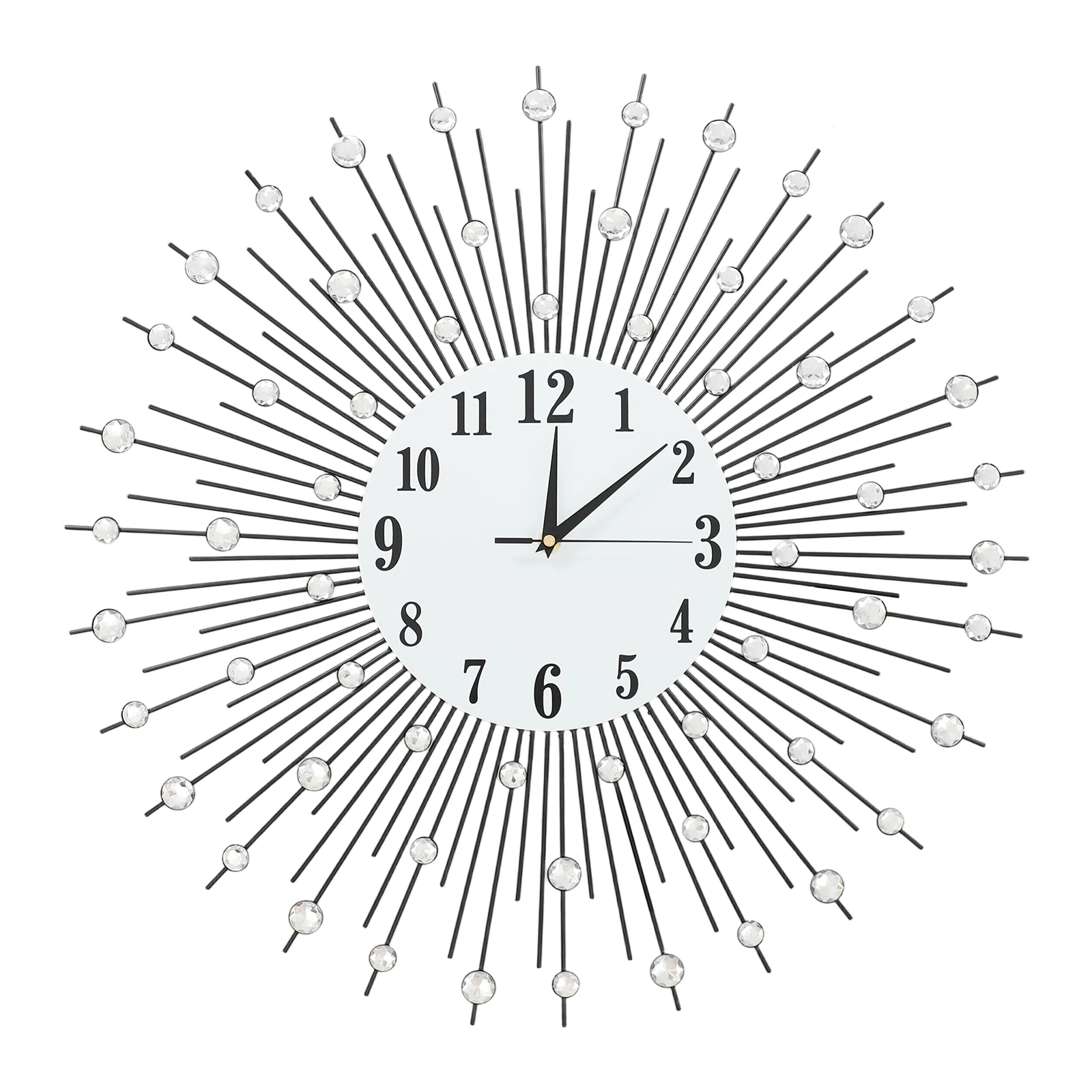 

Round Silent Decorations Wall Bell Trumpet with Practical Bracket and Sweeping Quartz Movement for Hotels, Offices, Living Rooms