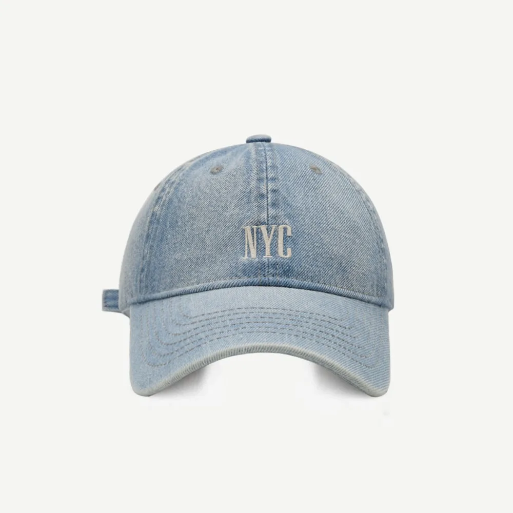 

Vintage Casual NYC Embroidery Baseball Caps Distressed Adjustable Sun Hats Trucker Caps Unisex