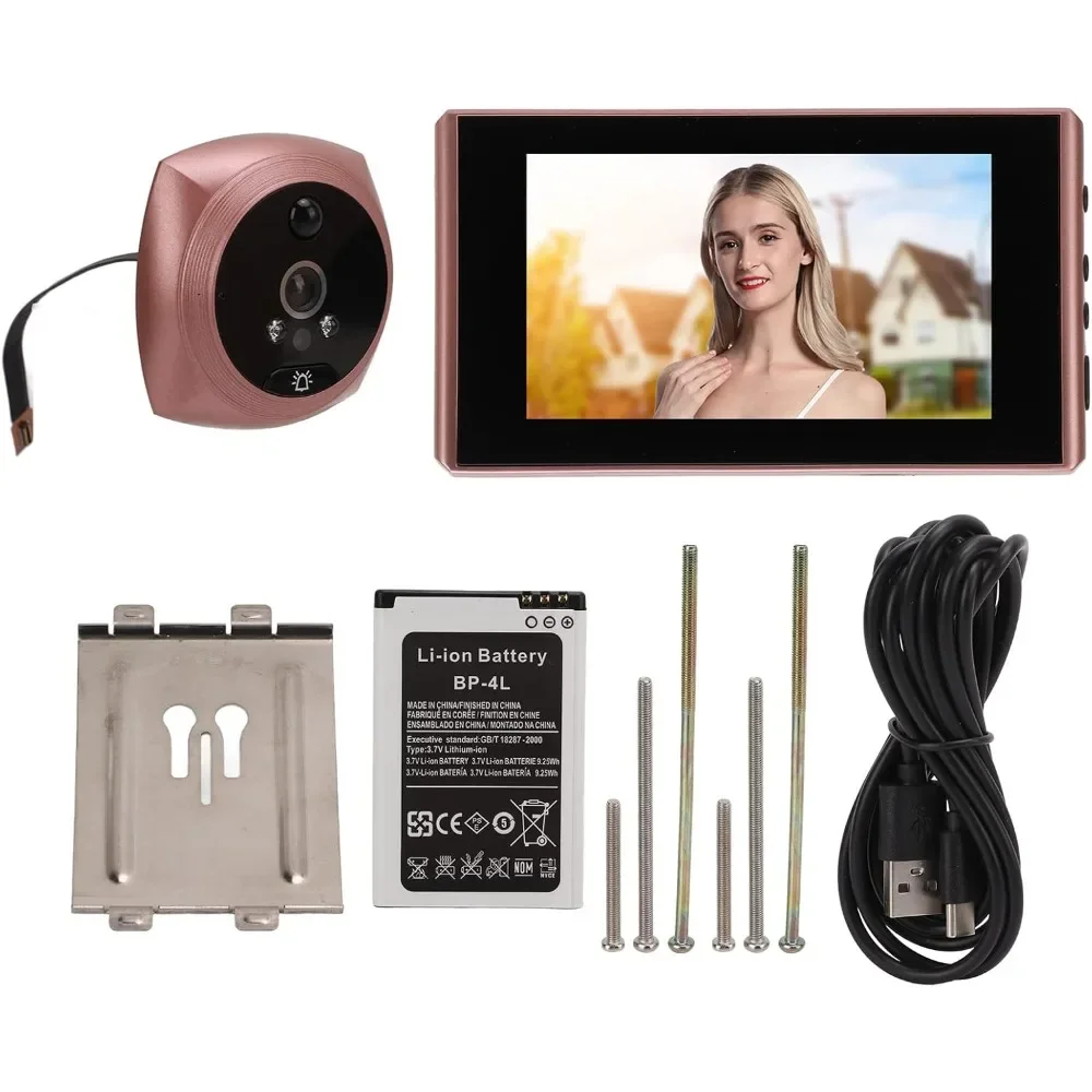

4.3in Digital Door Viewer with Smart Night Vision, Motion Detection, and Anti-Theft Peephole Camera