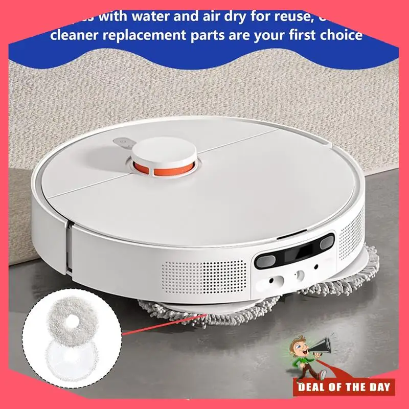 ملحقات مسح الملابس لـ Dreame L20 Ultra، منظف لـ Dreame L10s Ultra، وسادة ممسحة مبللة من الألياف الدقيقة قابلة للغسل