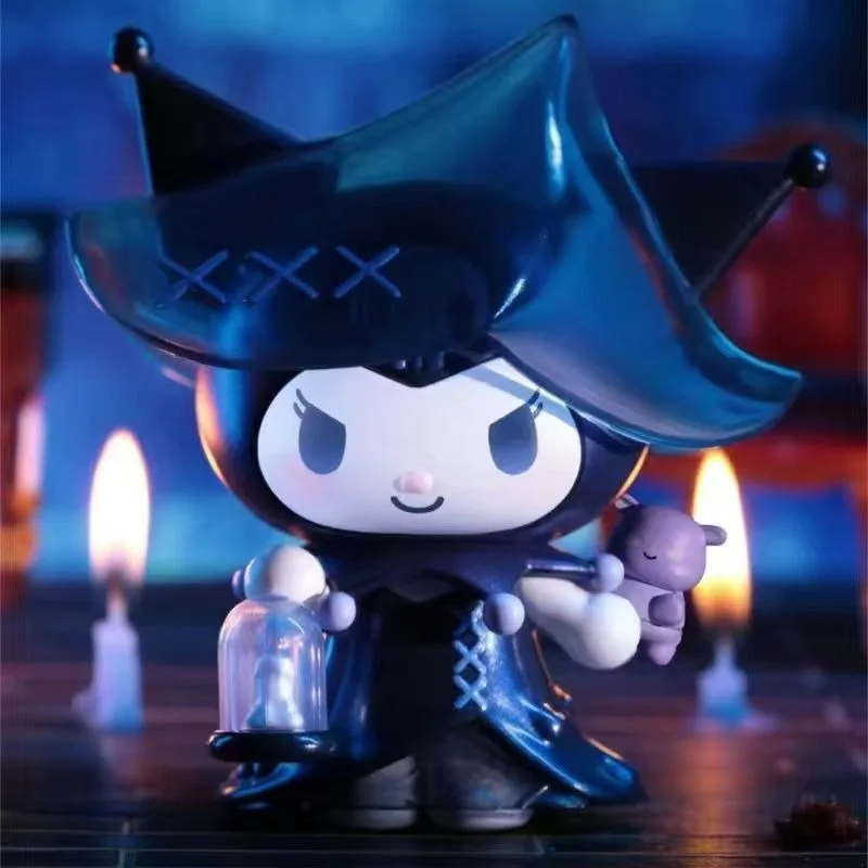 Sanrio Anime Cartoon Kuromi Witch's Day Series Blind Box, muñeca periférica de moda, decoración de escritorio, regalo de cumpleaños