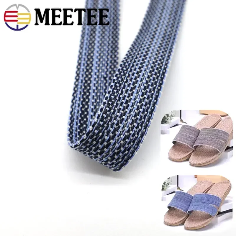 5/10Meters 20-34mm Polyester Jacquard Webbing Cotton Tape Shoulder Bag Strap Shoes Ribbon Backpack Clothing Sewing Accessories