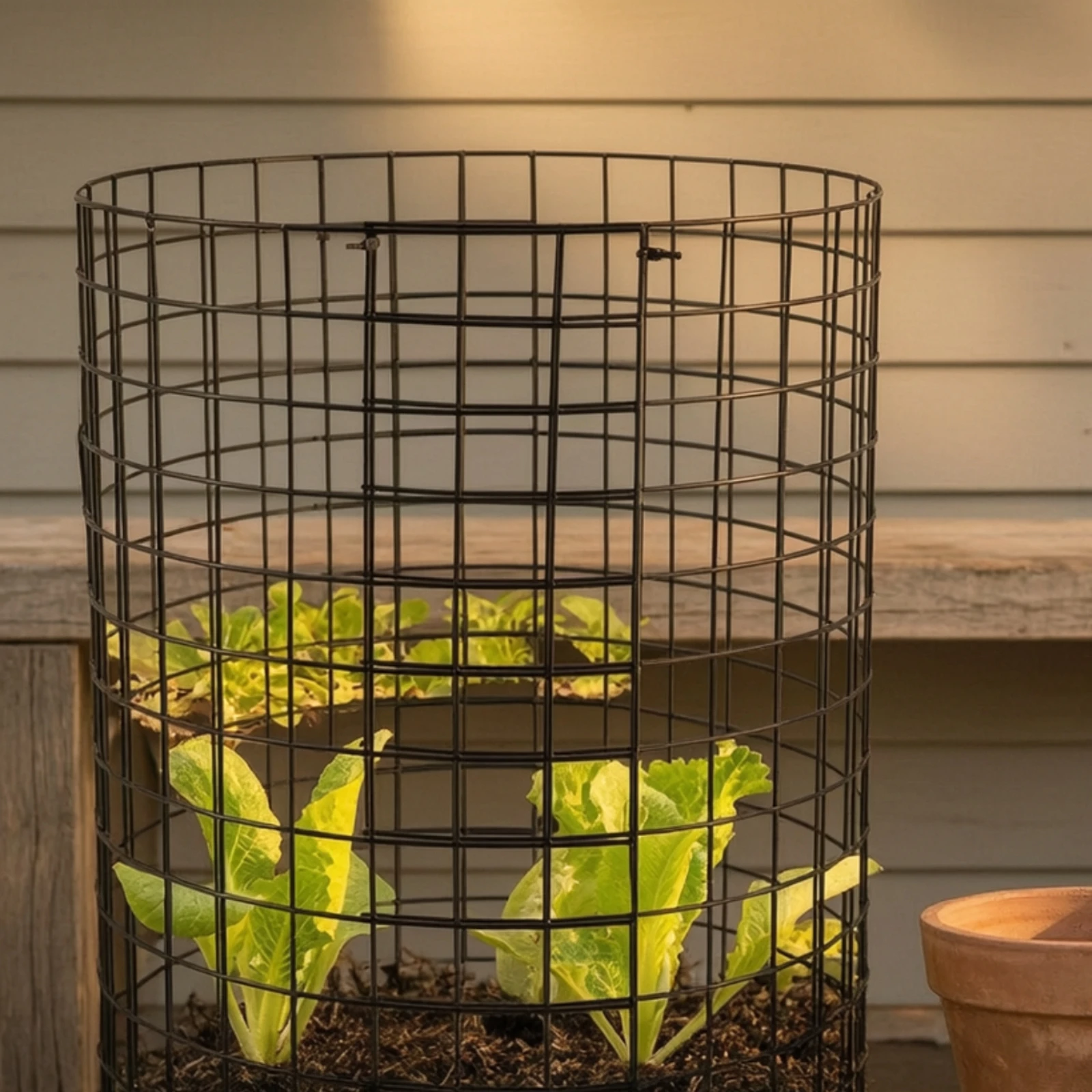 5 Pieces Garden Protector Breathable Carbon-Steel Plant Protection Cage Tree Guard Sturdy for Home Gardeners, Landscaped Yards