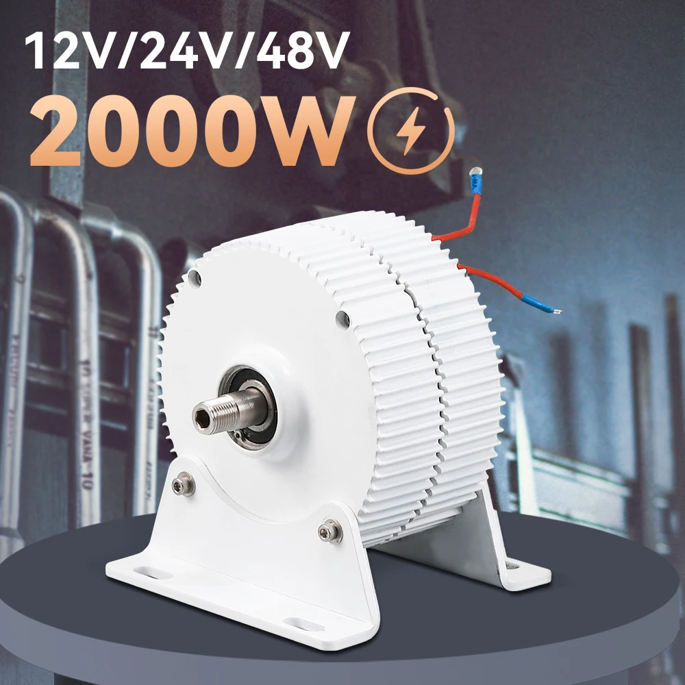 

Electric Generator Windmills Dynamo Water Turbine Gearless Permanent Magnet Generators Power 2000w 12V 24V 48V For Home Use