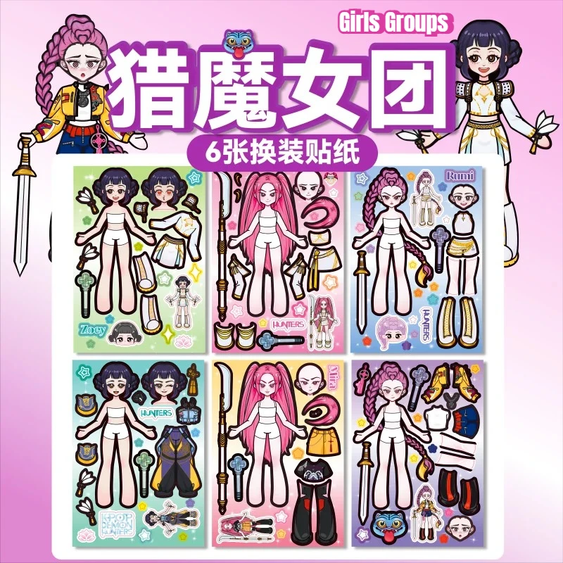 6/10/16 قطعة k-pop caçadores de Demôalos شخصية dos desenhos أنيمادوس mudanza adesivo à probe dwaterproof kawa estetica crian