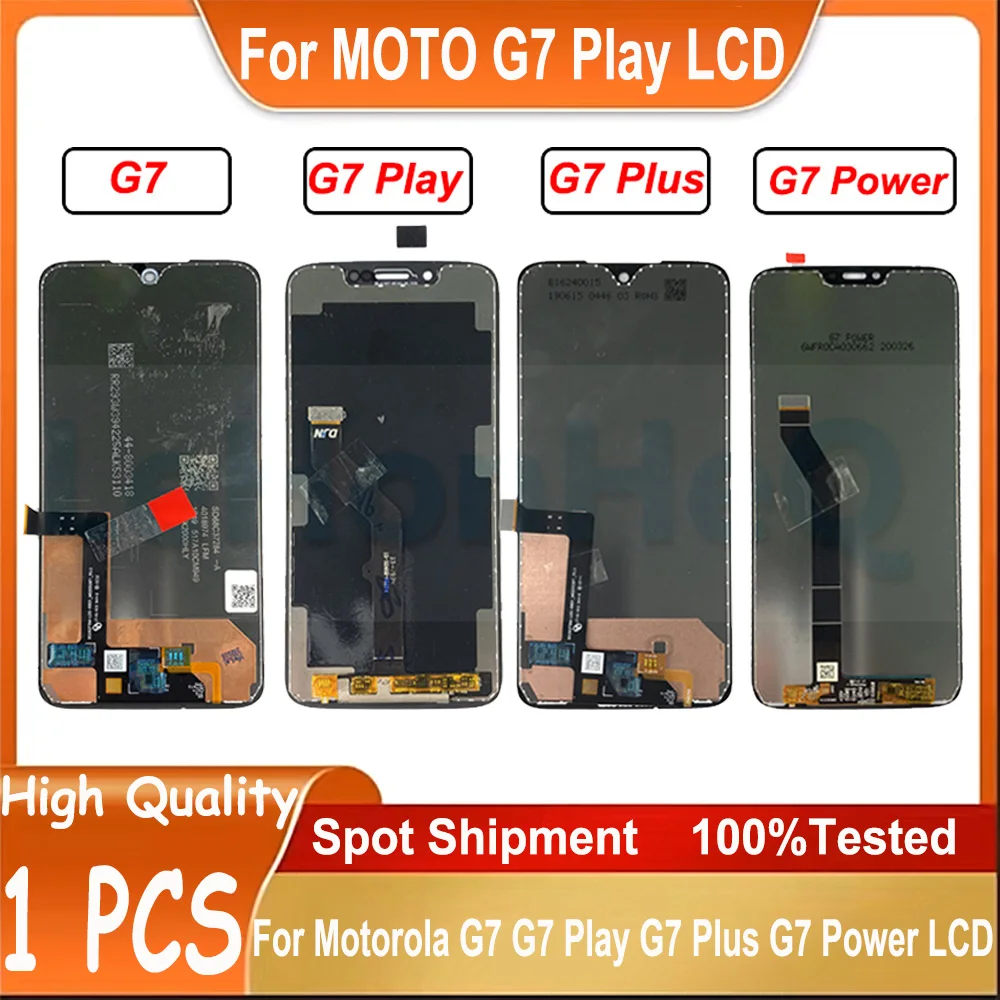 AMOLED LCD For Motorola Moto G7 G7 Power Display XT1955 LCD G7 Plus Touch Screen Digitizer G7 Play LCD Replacement XT1952 Screen