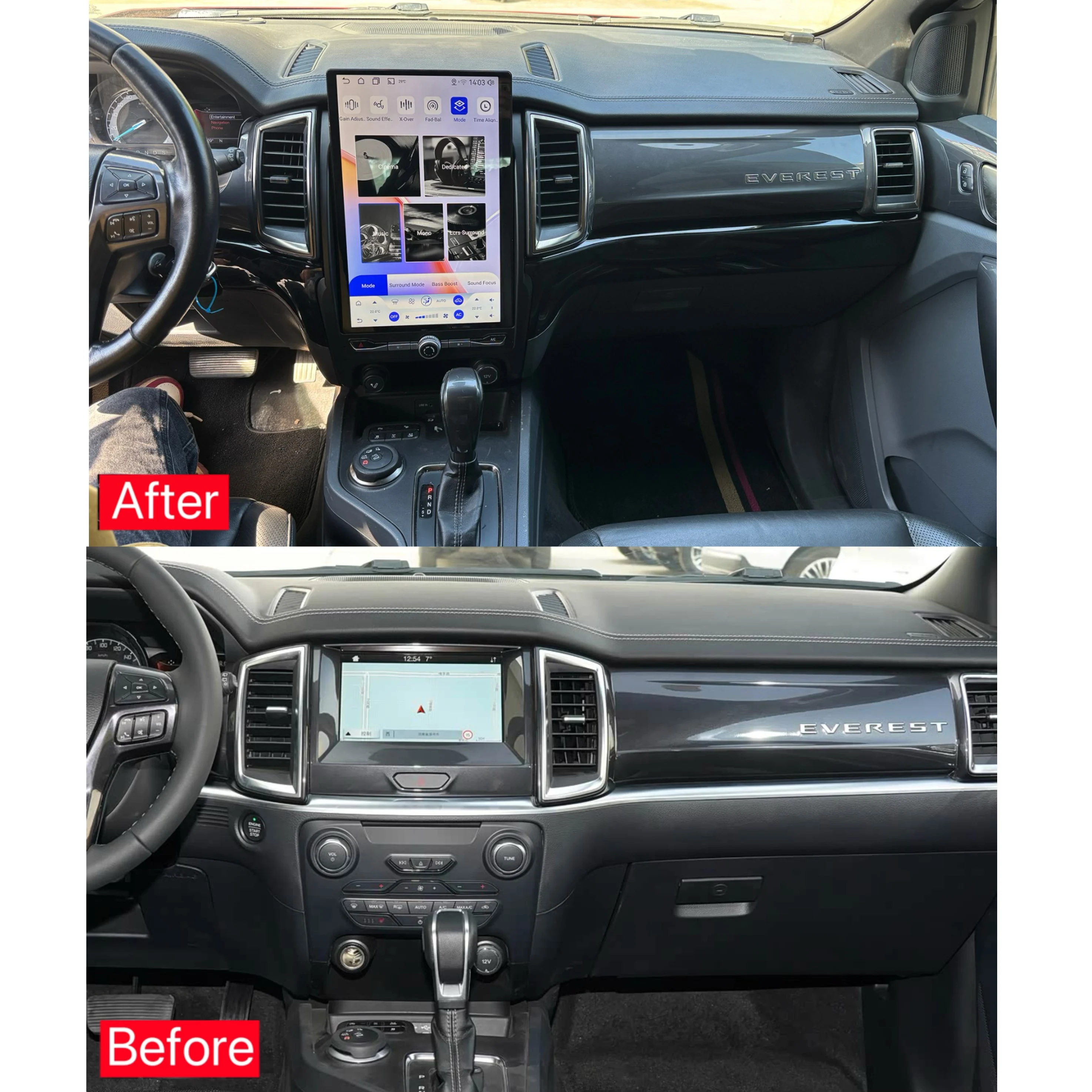 Everest Ranger 2016-2020 Android Screen Multimedia Player Wireless CarPlay Android Auto GPS Navigation RTS
