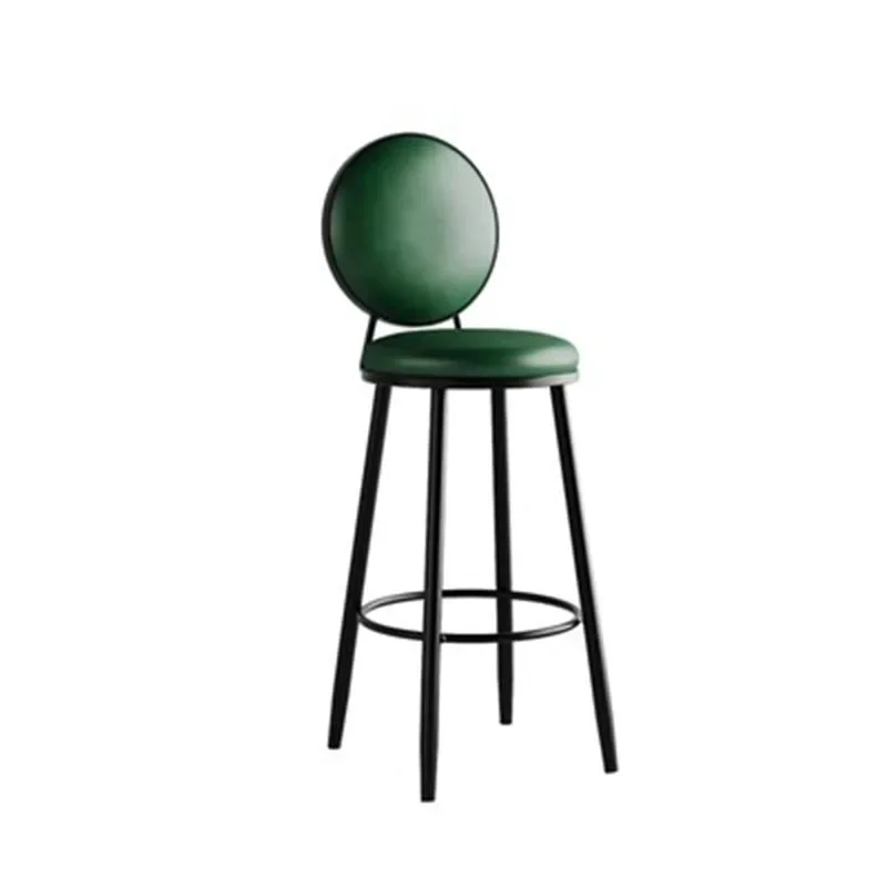 Runde Luxus Salon Bar stühle Hocker minimalist ische Metall einfache hohe Barhocker nordische bequeme Taburete Alt Design Möbel