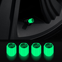 4PCS Car Tyre Valve Stem Luminous Caps Fluorescent Decor For Land Rover Mazda Opel Nissan Mercedes Benz Volkswagen Mitsubishi