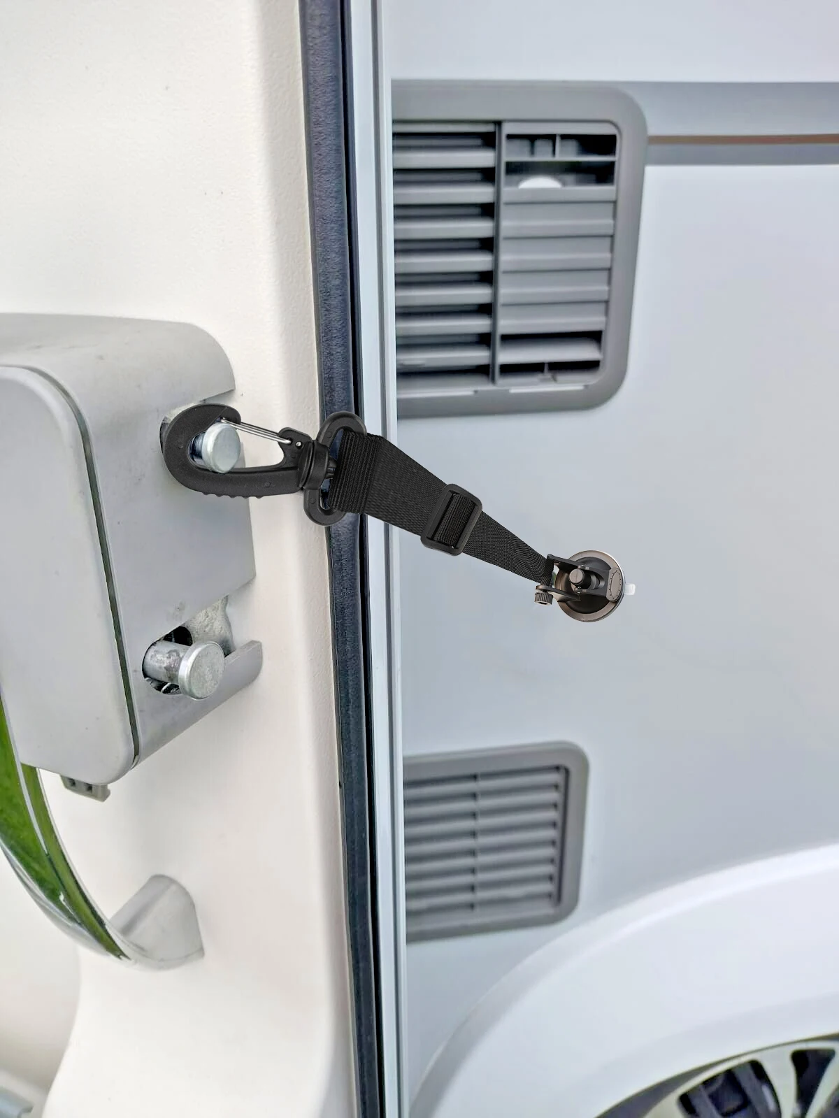 

Caravan Door Retainer Strap, Polyamide & Plastic, Windproof Stopper For Motorhome Doors, Secure Hold-On Safety Accessories