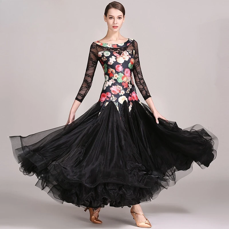 

Customized New Classic Continuation Adult Modern Dance Suit 1838 National Standard Dance Dress Ballroom Dress Drag Costume