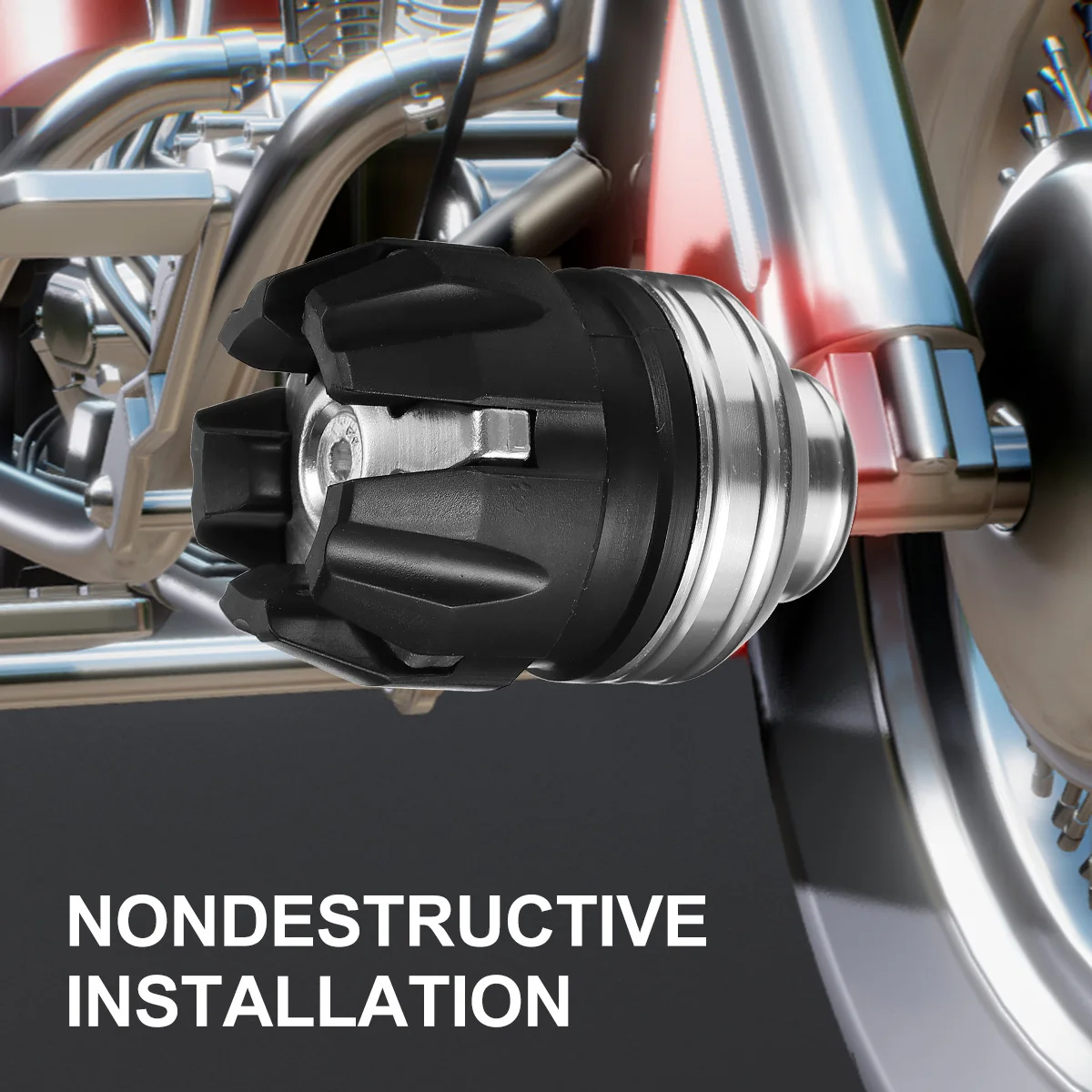 

2Pcs Motorcycle Anti Collision Cup Front Fork Cap Aluminum Alloy Buffer Pad Crash Protector Durable Corrosion Resistant