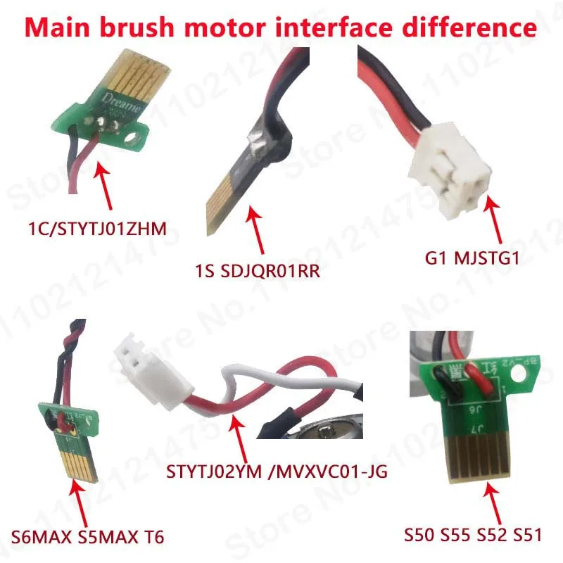 Main Brush Motor Assembly Parts For Xiaomi Mijia 1C G1 1S 1ST Roborock S5 Max S6 Max S50 S51 S52 S55 T6 Replacement Accessories