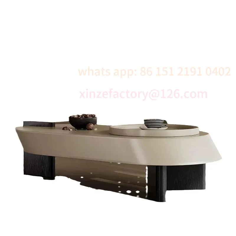 غرفة قابلة للتخصيص، متعددة الوظائف، مجموعة جديدة، فن تلسكوبي، شقة صغيرة، طاولة قهوة حديثة وبسيطة #5