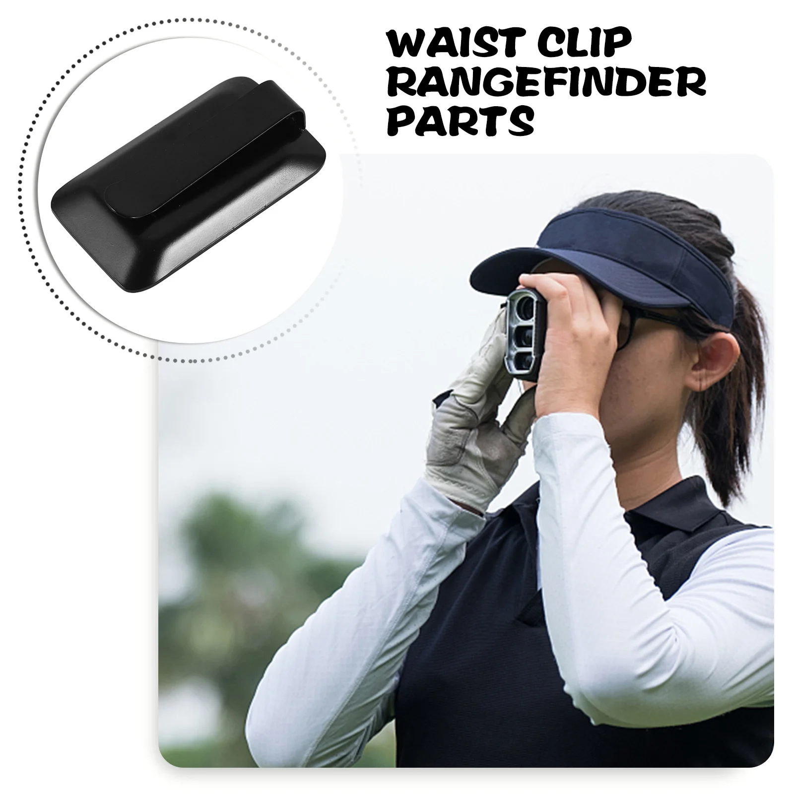 Clip para telémetro de Golf, soporte de Metal, abrazadera de cintura para telémetro, resistente al agua, duradero, accesorio para deportes al aire libre