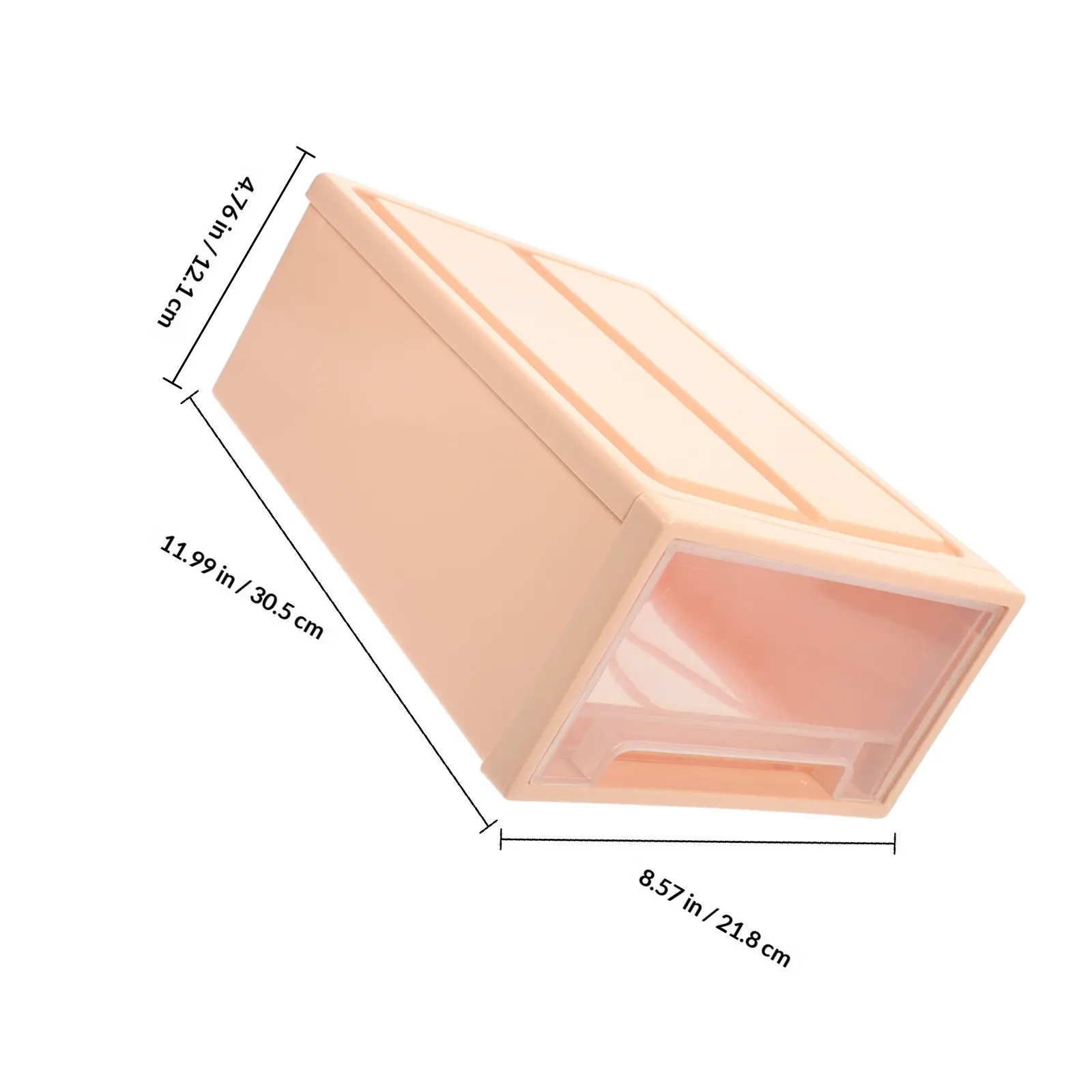 Desk Organizer with Drawers – Clear ABS/PVC Desktop Storage Bin for Makeup, Skincare, Lotion, Lipstick