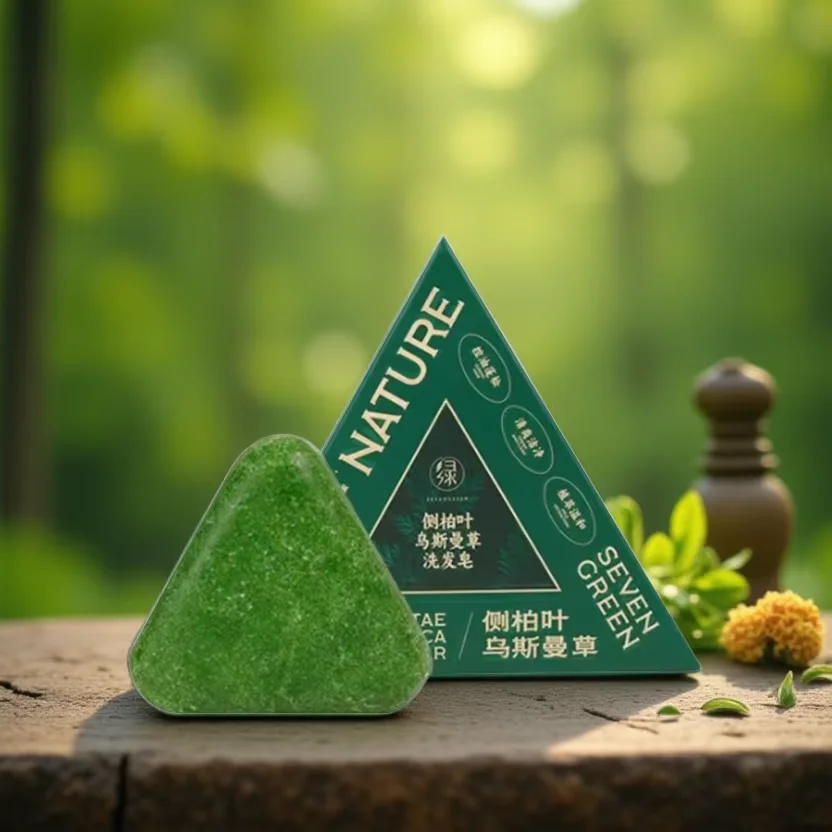 

120g Platycladus orientalis and Polygonum multiflorum Thunb. Natural shampoo and hair care soap control oil and dandruff repair