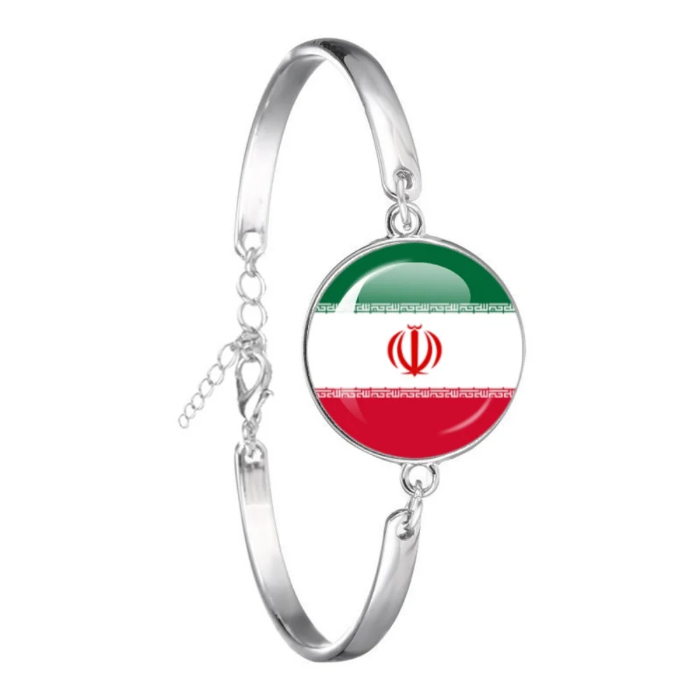Brazalete de Metal con Bandera Nacional de Bélgica, Nueva Zelanda, España, Cabo Verde, Francia, Senegal, Noruega, Joyería, Regalo
