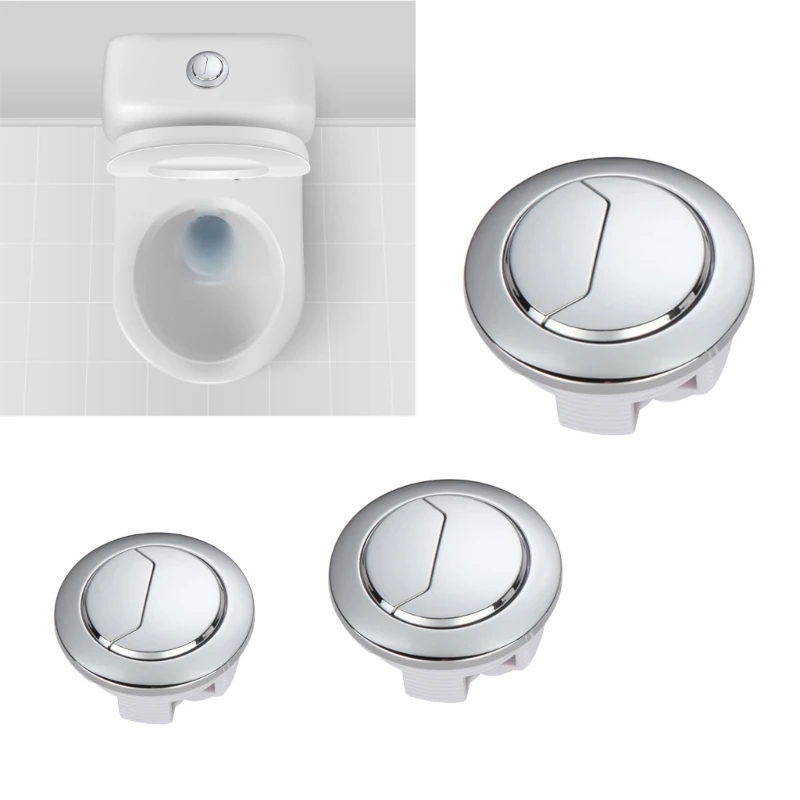 Round Toilet  Flush Button Adjustable Toilet Water  Button Double Push Flushing Button Toilet Accessories