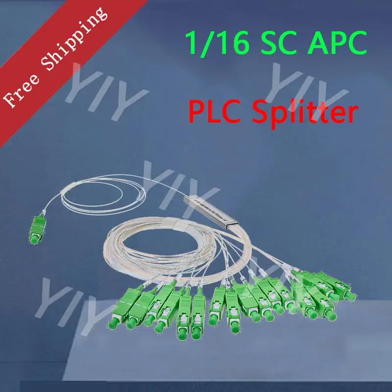 

Free Shipping 30Pcs/Lot 1X16 PLC Splitter SC APC Optical FTTH Fiber Optic Splitter FBT Optical Singlemode Simplex Steel Pipe