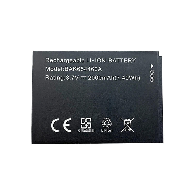 

BAK654460A 3.7V 2000mAh Li-Ion Rechargeable Battery