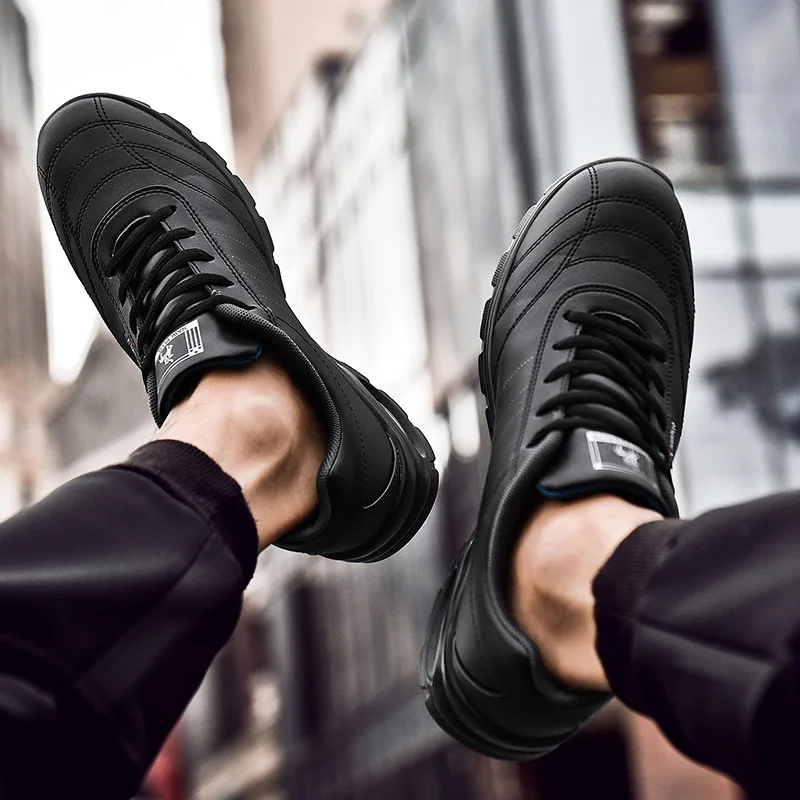 New Men Shoes Outdoor Leather Casual Sneakers Men Fashion Sports Large Size Shoes For Men